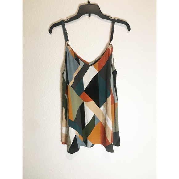 Torrid Sophie crinkle gauze swing cami- patchwork inspired coloring size 1 - Picture 3 of 4